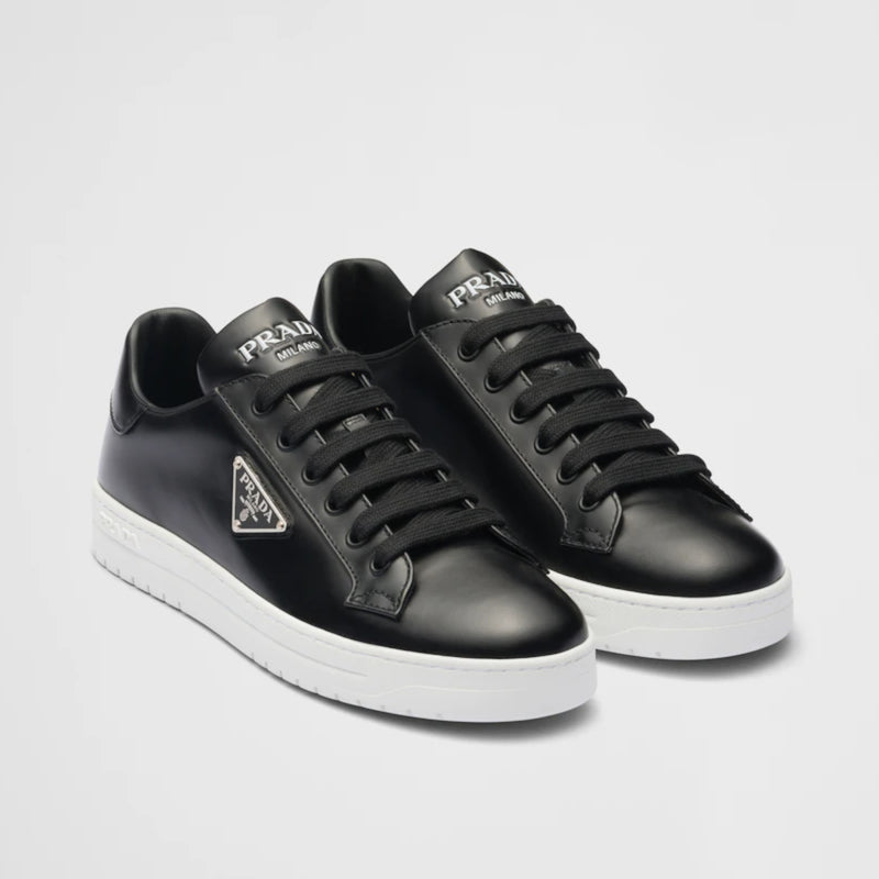 Prada Sports Men's Designer Shoes Black Leather Sneakers 4E1526 (PRM37 –  AmbrogioShoes